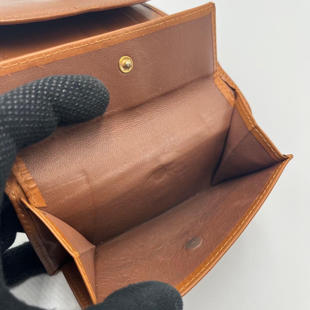 希少 Whitehouse Cox 三つ折り財布 ブラウン ブライドルレザー