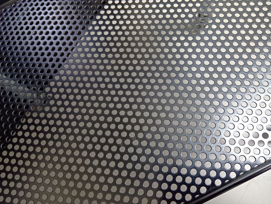 希少　1980's　スペースエイジ　パンチングメタル　ステン　シェルフ　ワゴン