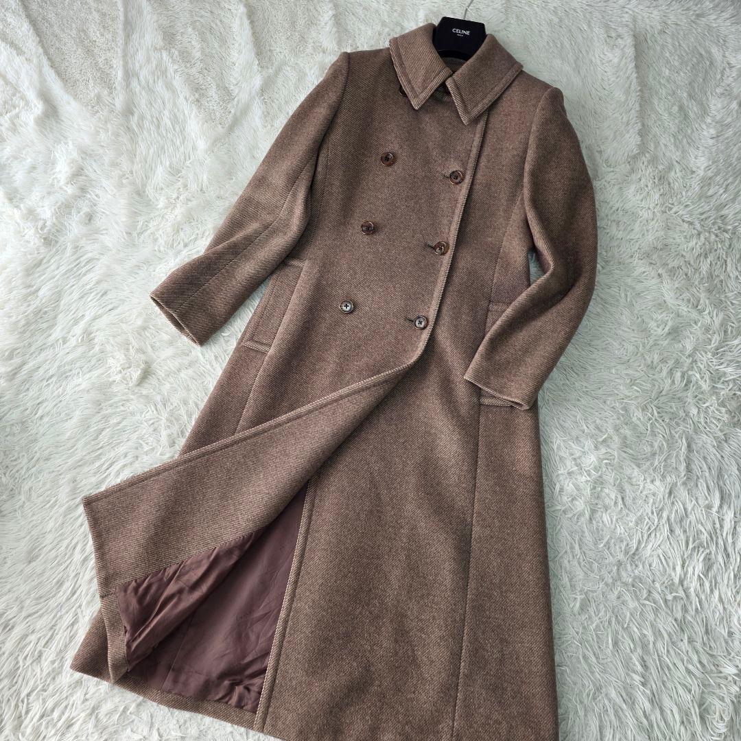 【アンゴラブレンド】ラルフローレン ダブルブレスト ロング チェスターコート 9