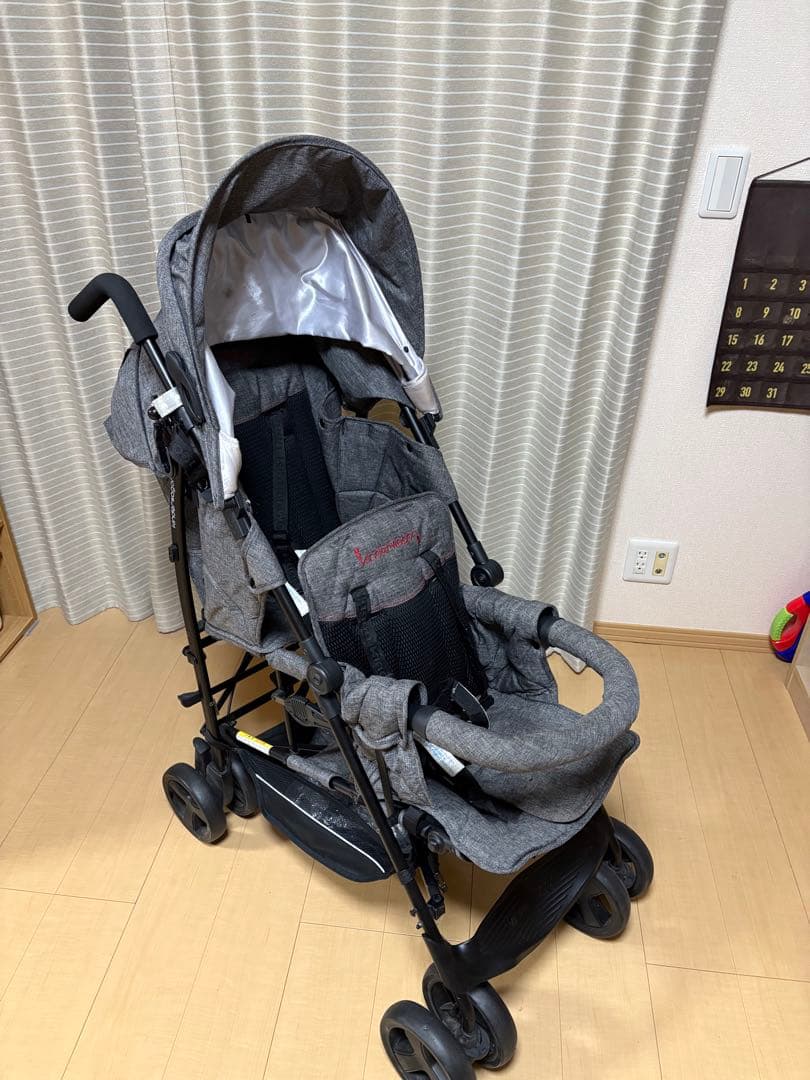 キンダーワゴン DUOシティHOPⅡ 2人乗りベビーカー