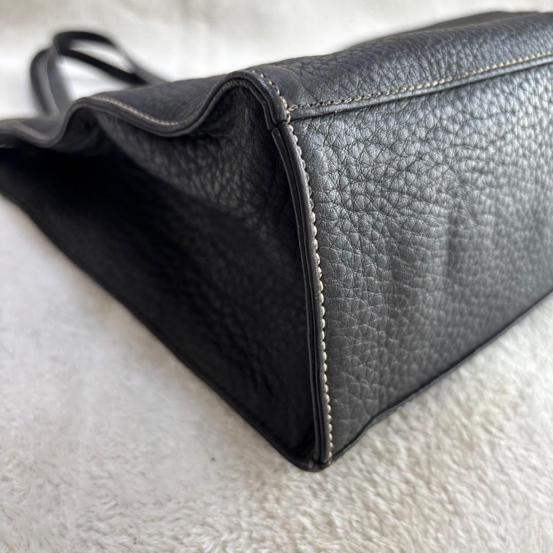 ✨美品✨ BURBERRY バーバリー レザー トートバッグ ブラック 黒 本革