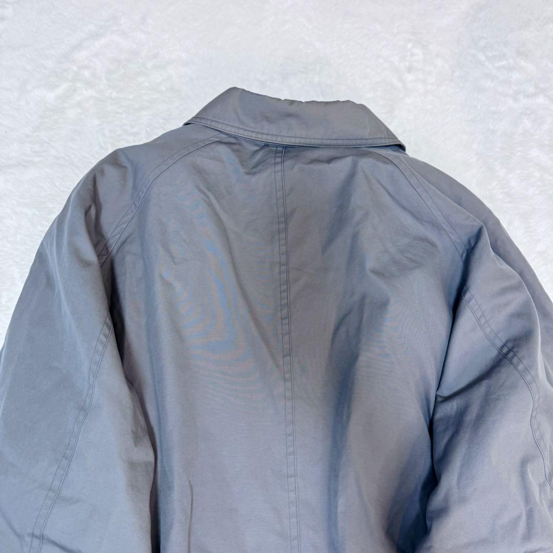 美品✨バーバリーズ　ステンカラーコート　ノバチェック　ライナー付き　グレー M