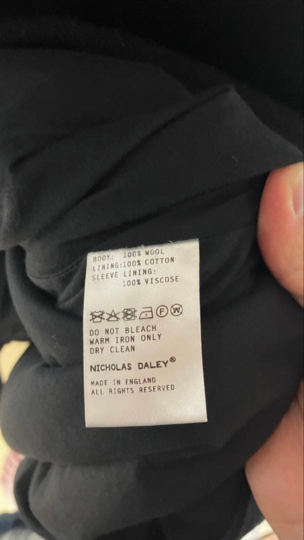 【23AW】NICHOLAS DALEY BIG MAC COAT BLACK