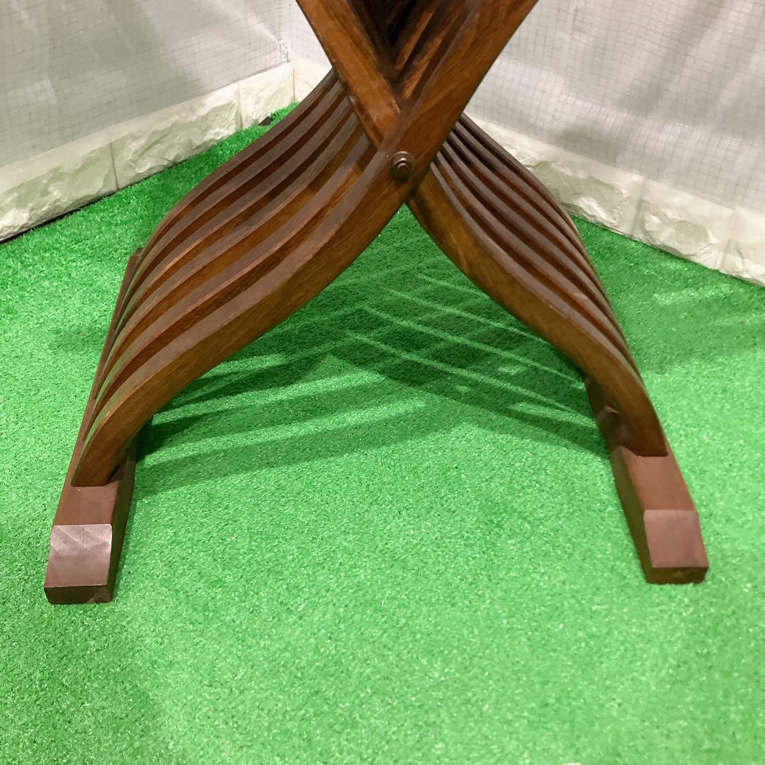 美品 イタリア製 サヴォナローラチェア ライオンチェア 折り畳み椅子