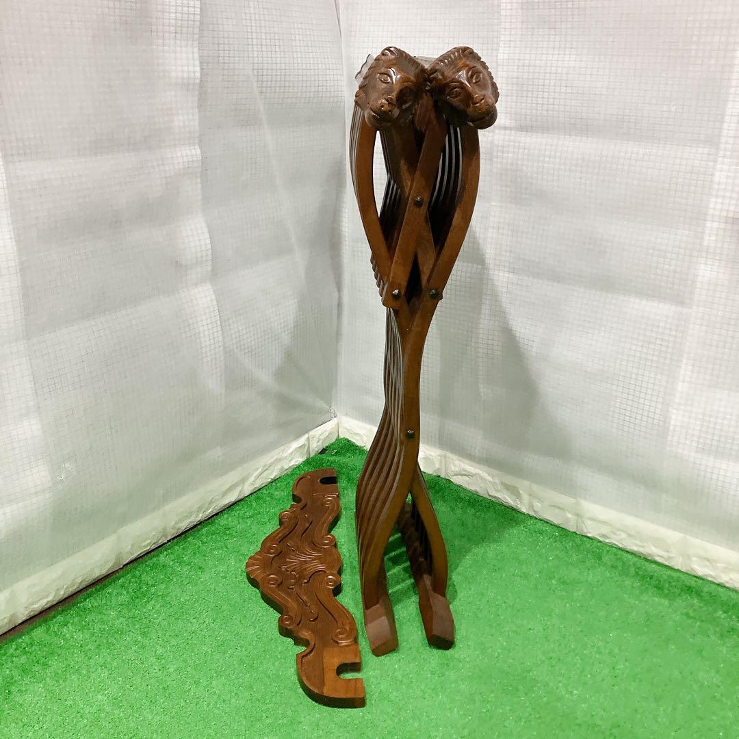 美品 イタリア製 サヴォナローラチェア ライオンチェア 折り畳み椅子