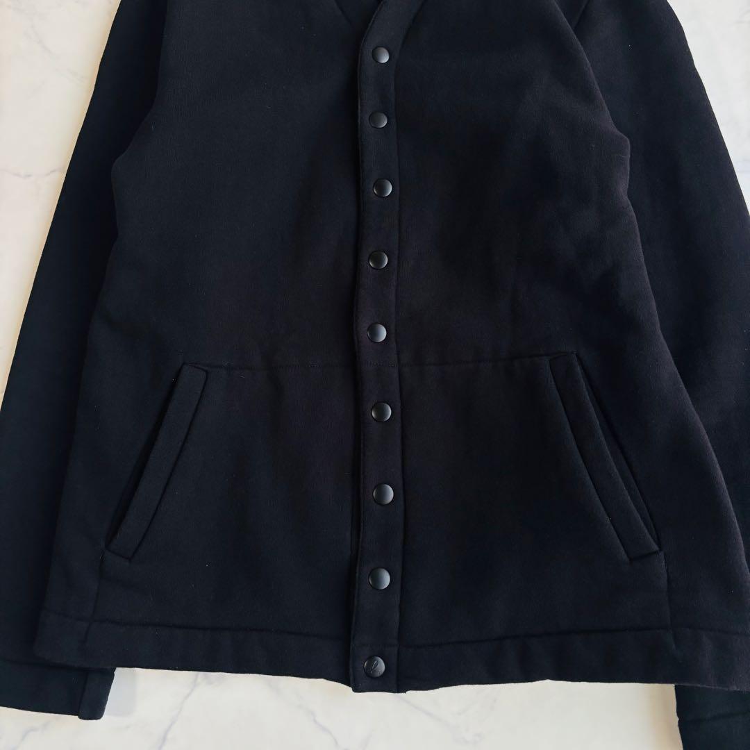 アニエスベー オム プレッション カーディガン 黒ボタン オールブラック