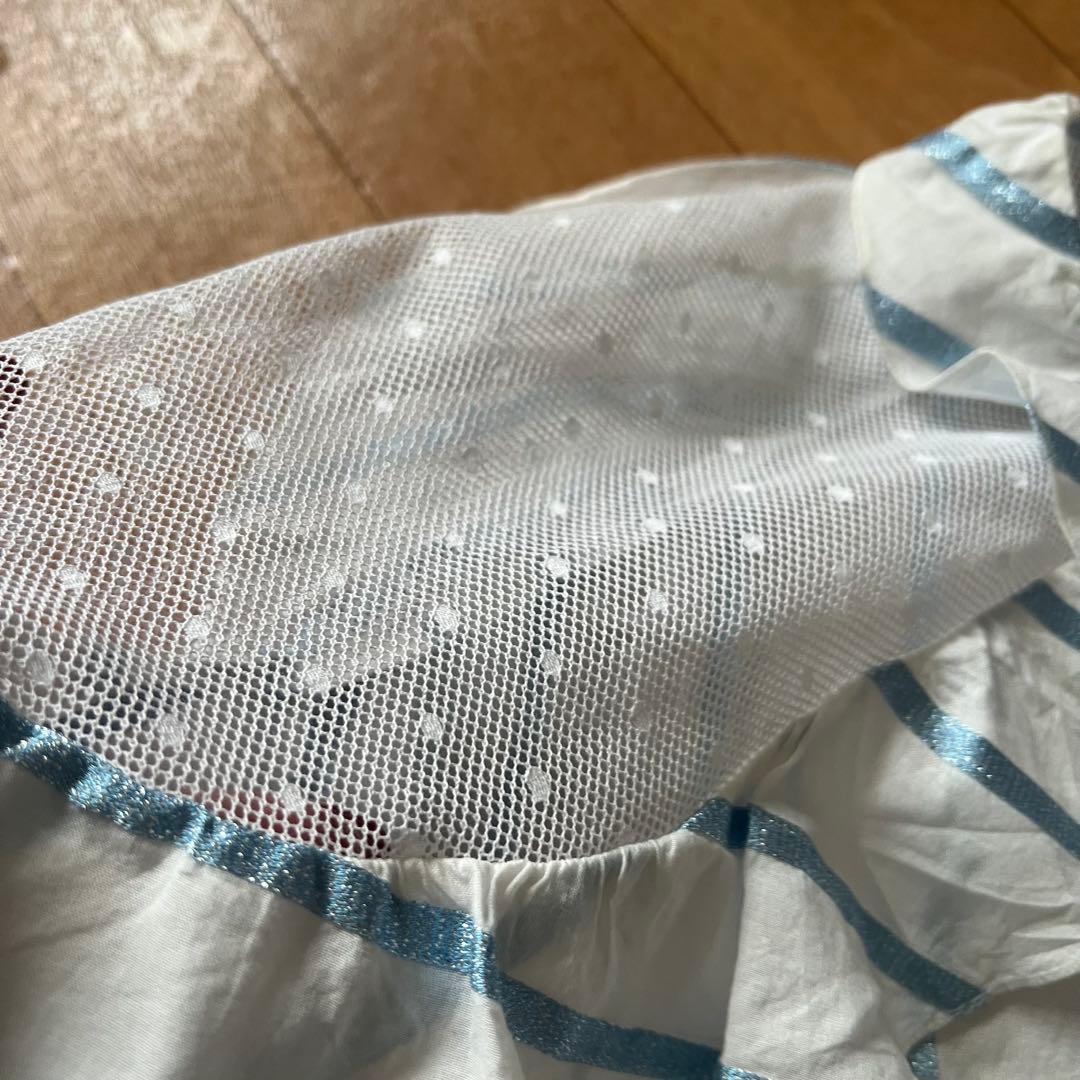 RED VALENTINOレッドヴァレンティノ　チュールラメフリルブラウス　40