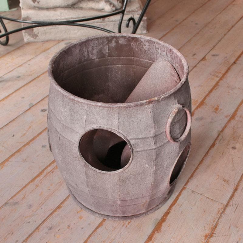 ラスティバレルポット 4ポケット アイアン プランター 399-1837
