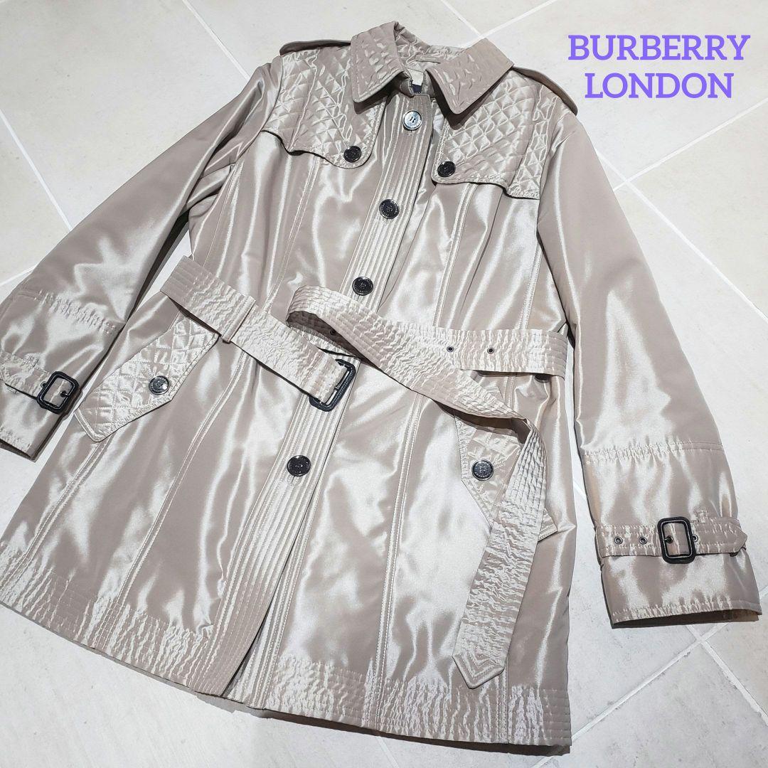 ★極美品★　BURBERRY　LONDON　キルティング　トレンチコート　44号