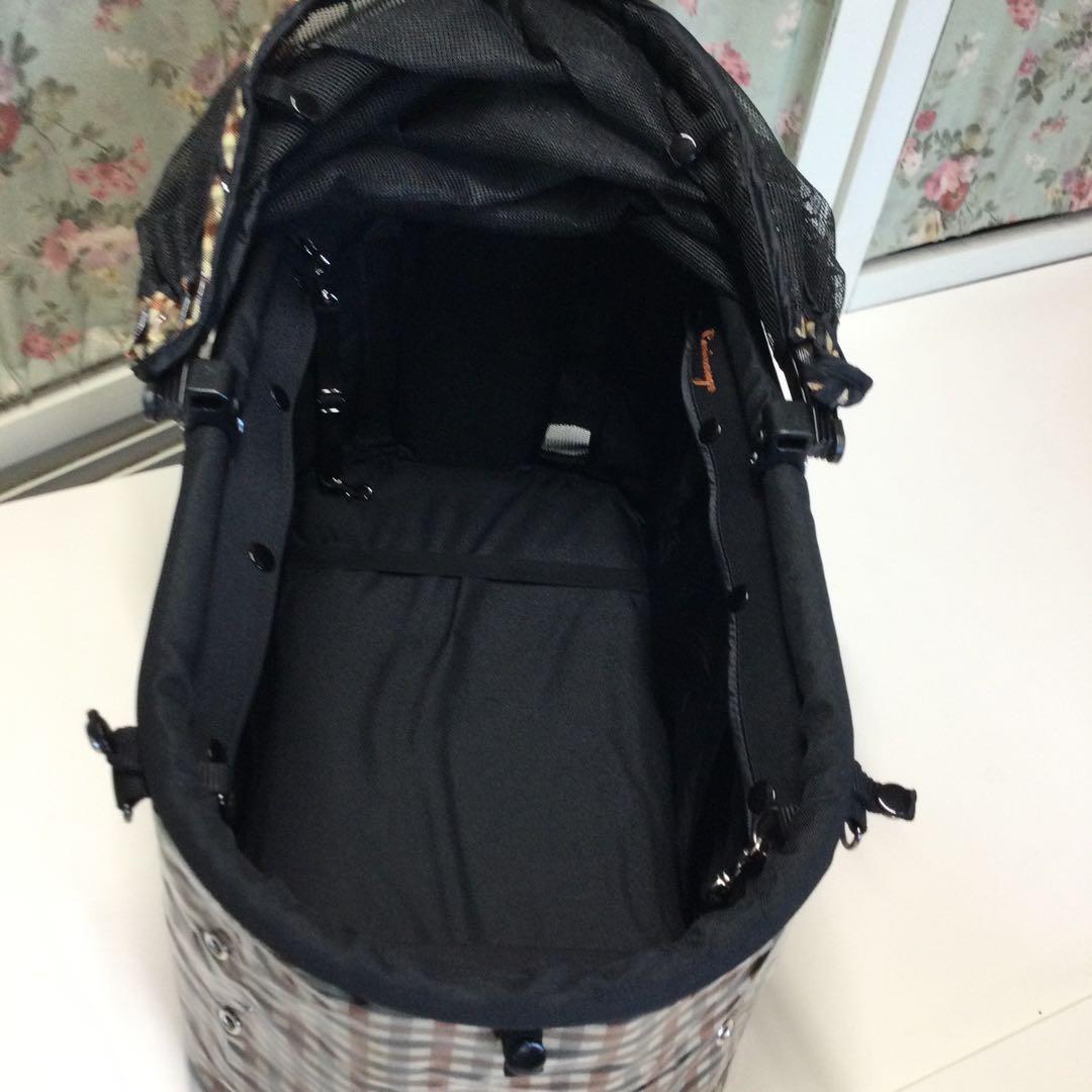 ①天使のカート　ポルテブラウンチェックMサイズ　バッグ