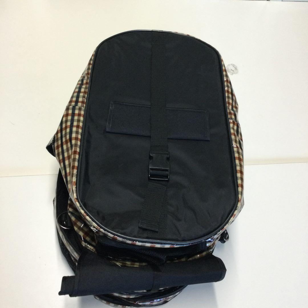 ①天使のカート　ポルテブラウンチェックMサイズ　バッグ