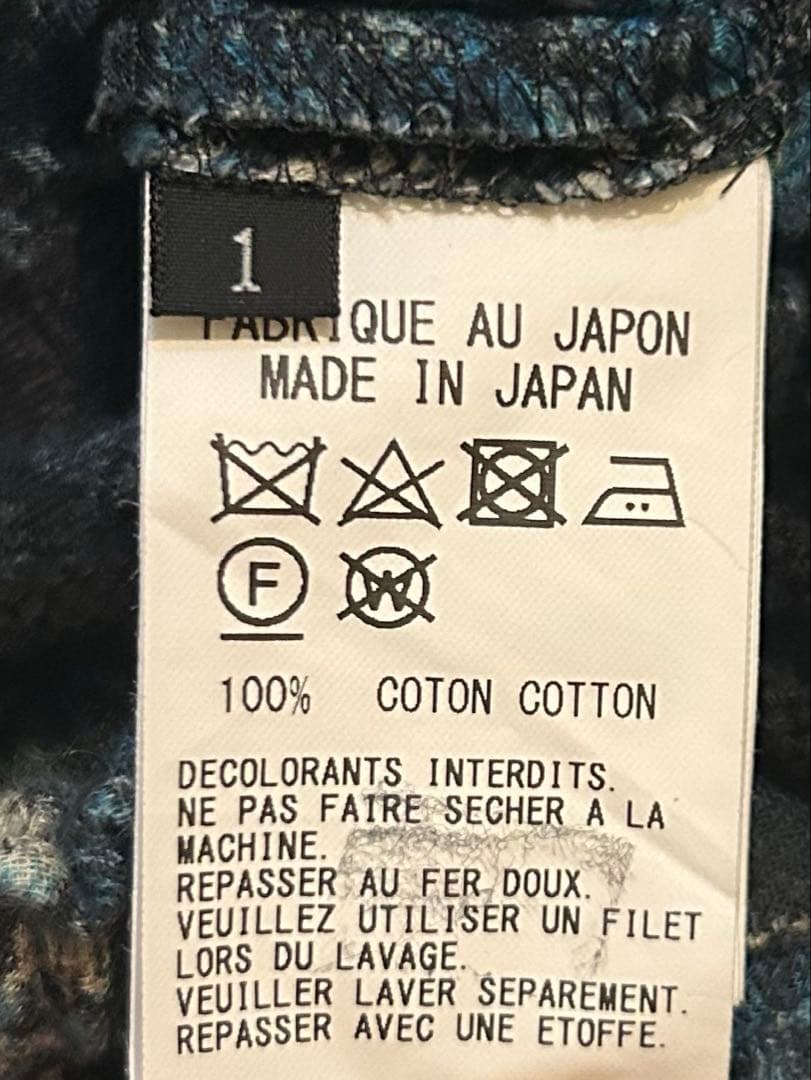 Y's 23SS アンティーク ジャガードプリント ワイドパンツ