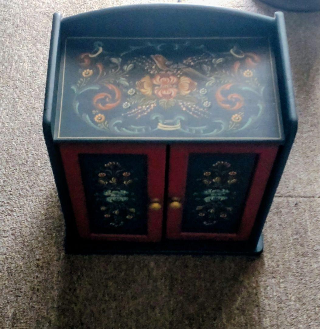 ト一ルペイント3段木製小物収納ボックス