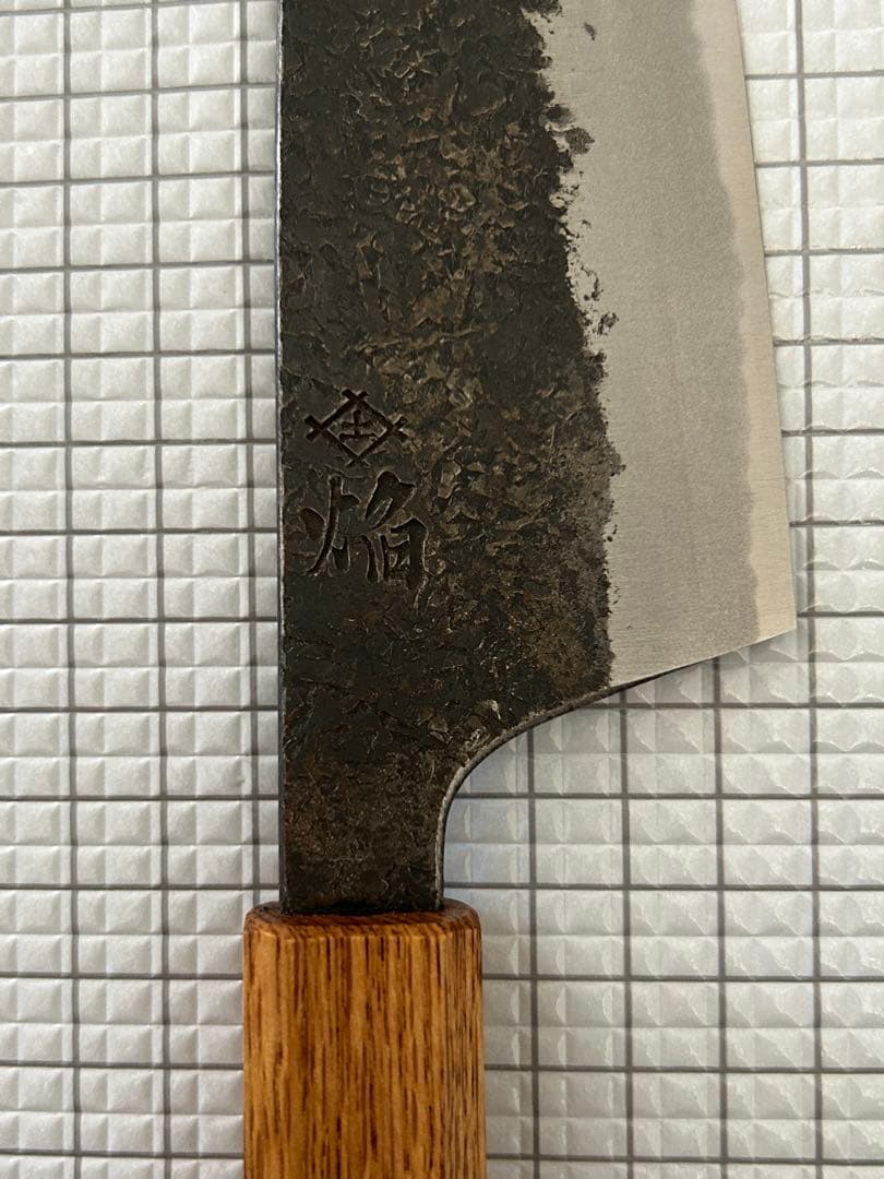 堺孝行 包丁 牛刀 牛刀包丁 焔 紅蓮 安来鋼青紙二号 八角柄 225mm ⑥