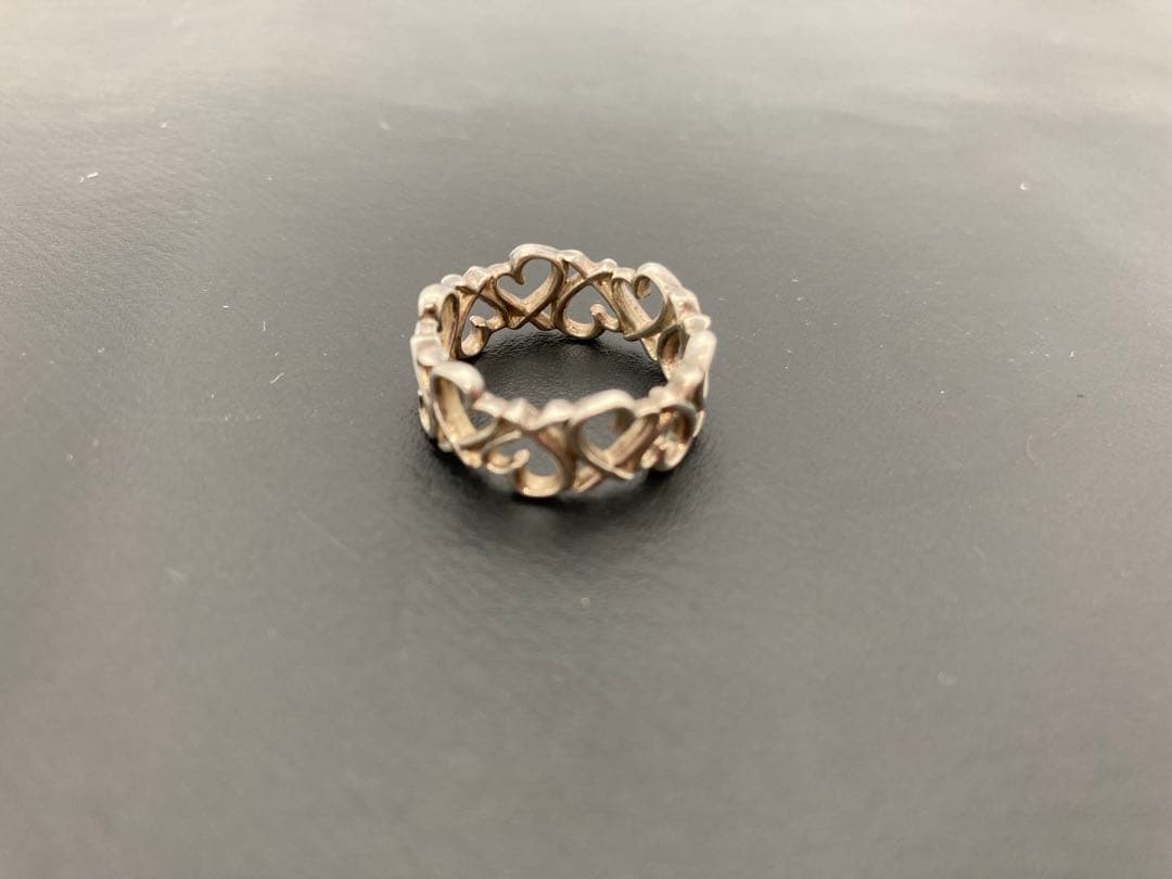 ティファニー　ラビングハートバンドリング　12.5号