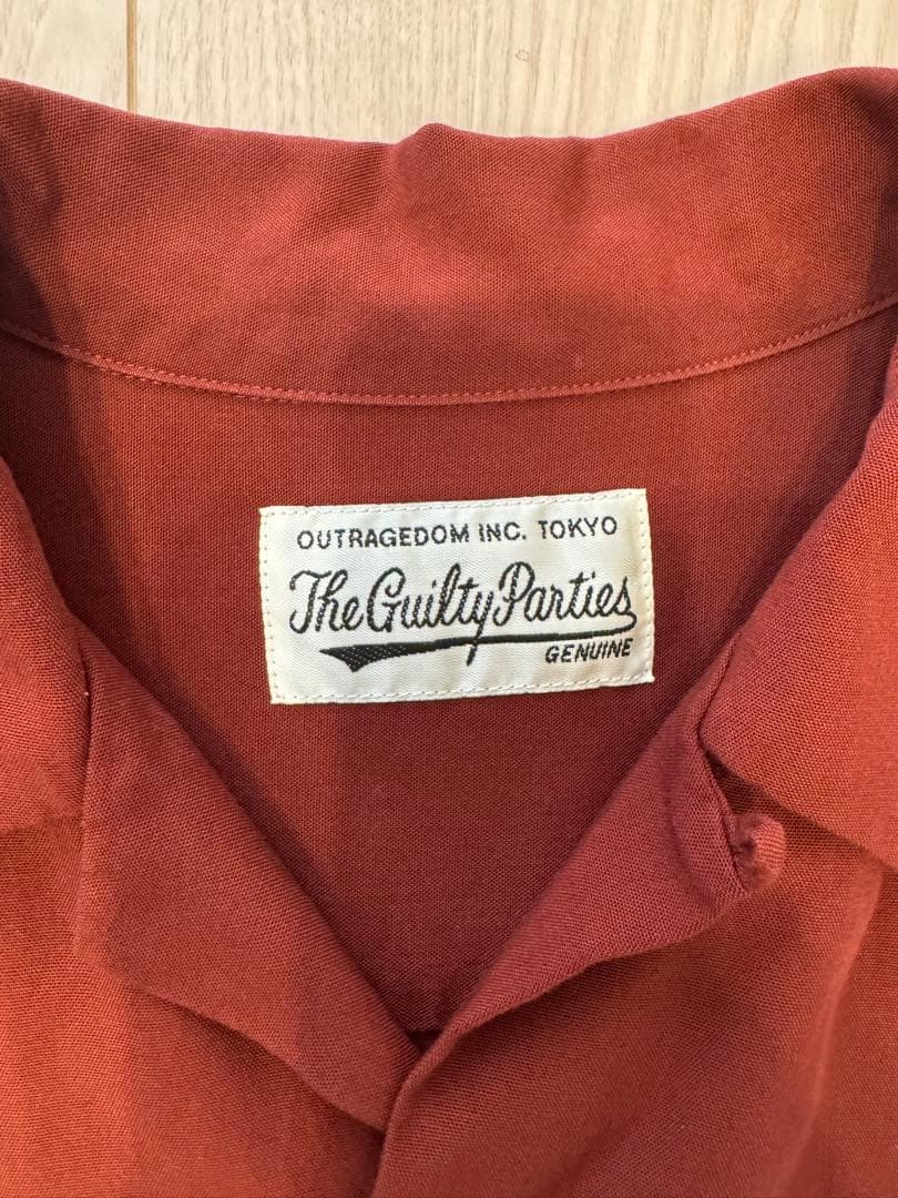 ワコマリア 50's シャツ M バーガンディ ダークレッドwackomaria