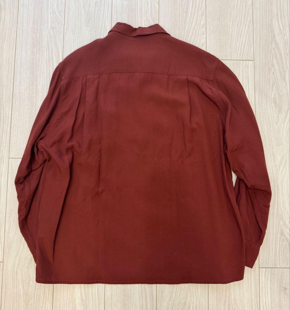 ワコマリア 50's シャツ M バーガンディ ダークレッドwackomaria