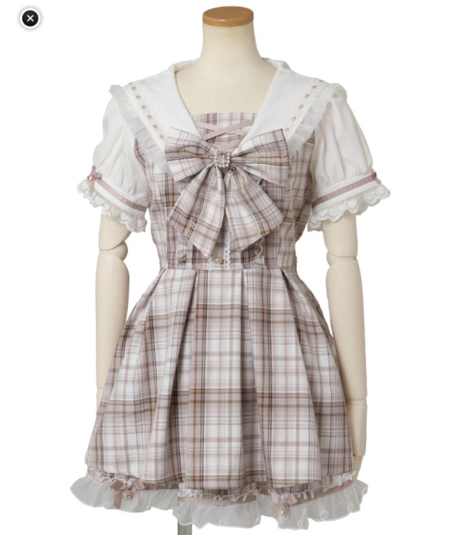 LIZLISA チェックセーラーセットアップ