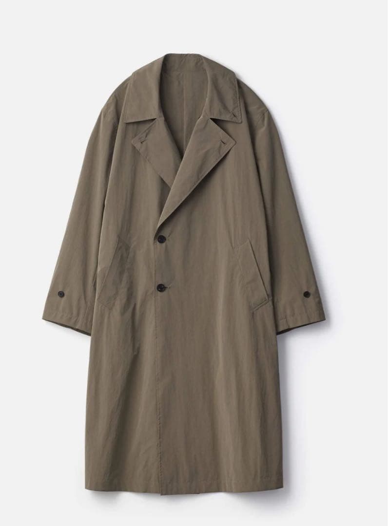 ジャケット・アウター WINDPROOF NYLON DOUBLE BREASTED COAT