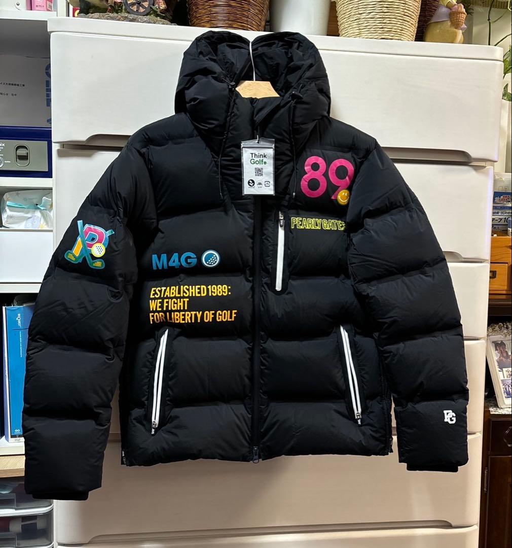 パーリーゲイツ12dダウンジャケット濃紺色サイズ4