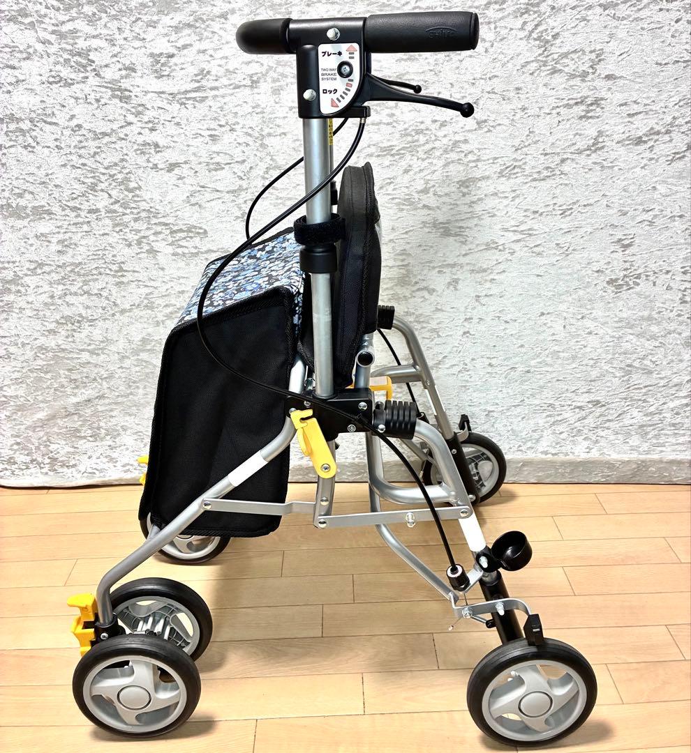 島製作所 たためる 座れるシルバーカー シンフォニースリムSP 取扱説明書有