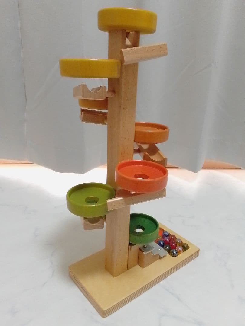 ☆美品☆ BECK ベック社 トレイクーゲルタワー 木製 ビー玉 スロープトイ