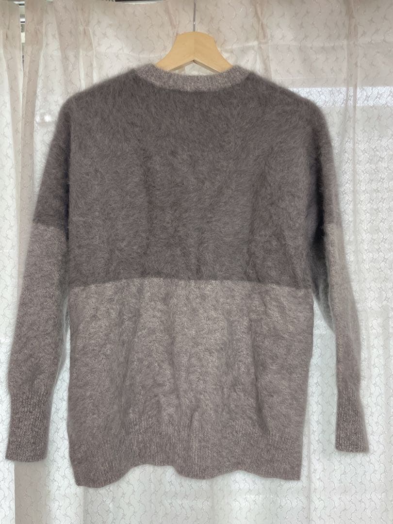 UNITED ARROWS フォックスカシミヤ　クルーネックニット　グレー