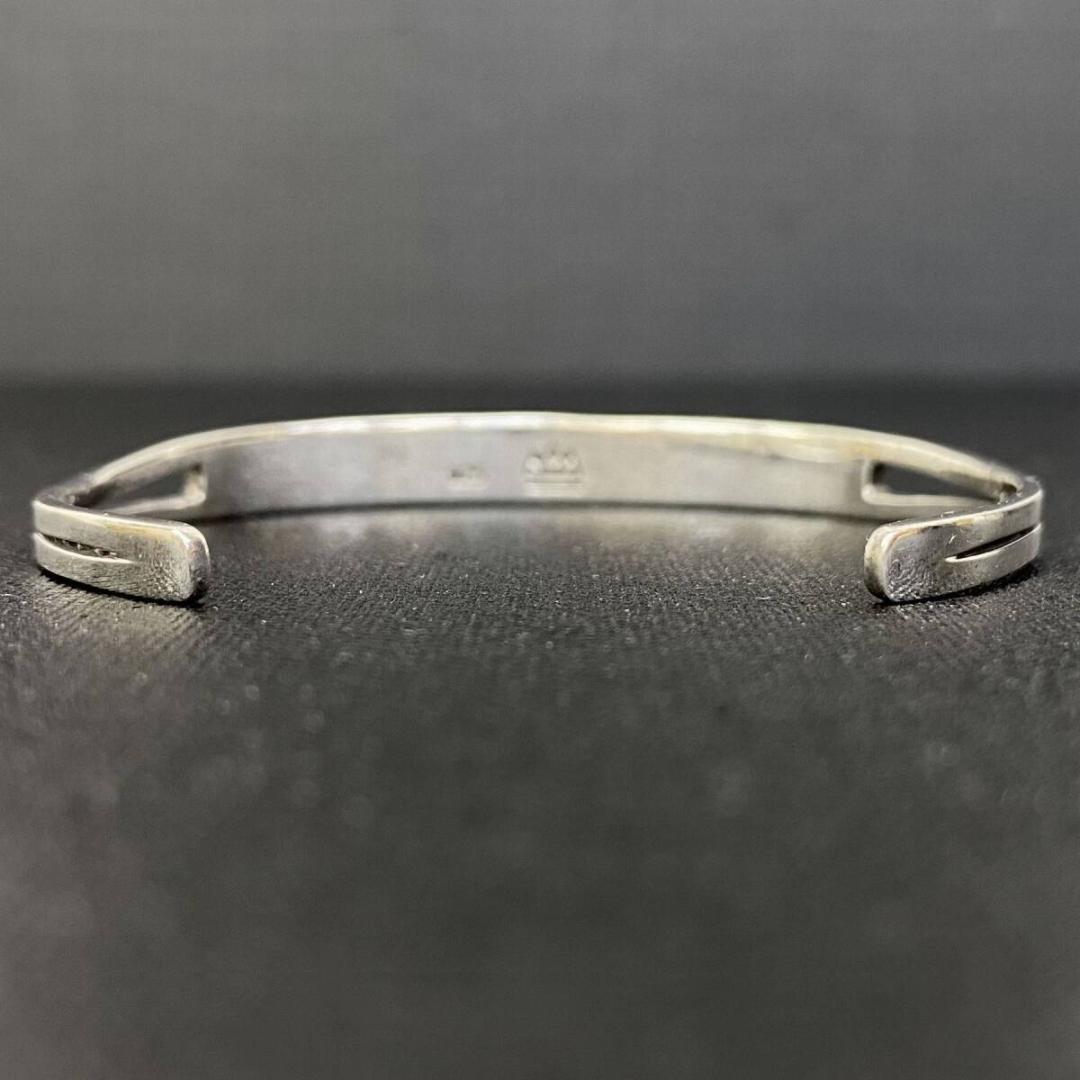 SAAD PREMIUM シルバー 925 コーラル 赤珊瑚 インレイバングル