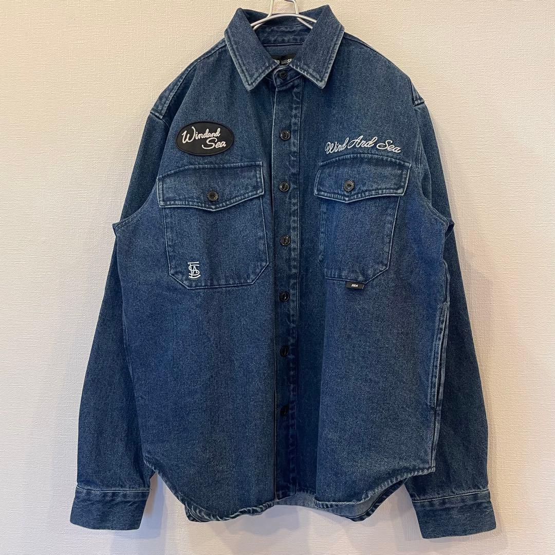 WIND AND SEA WORKER SHIRT DENIM ウィンダンシー