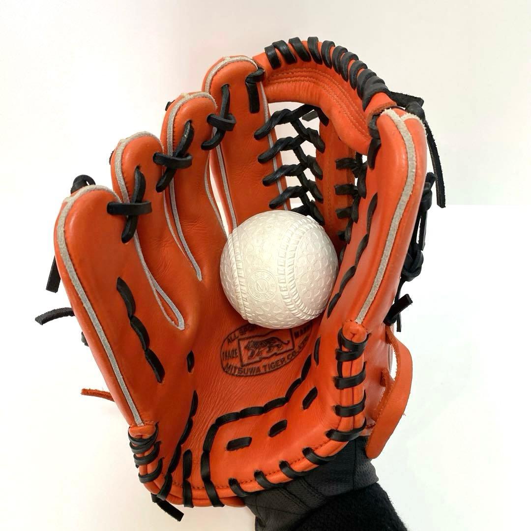 未使用級✨ミツワタイガー オールラウンド 左投げ 少年軟式 野球