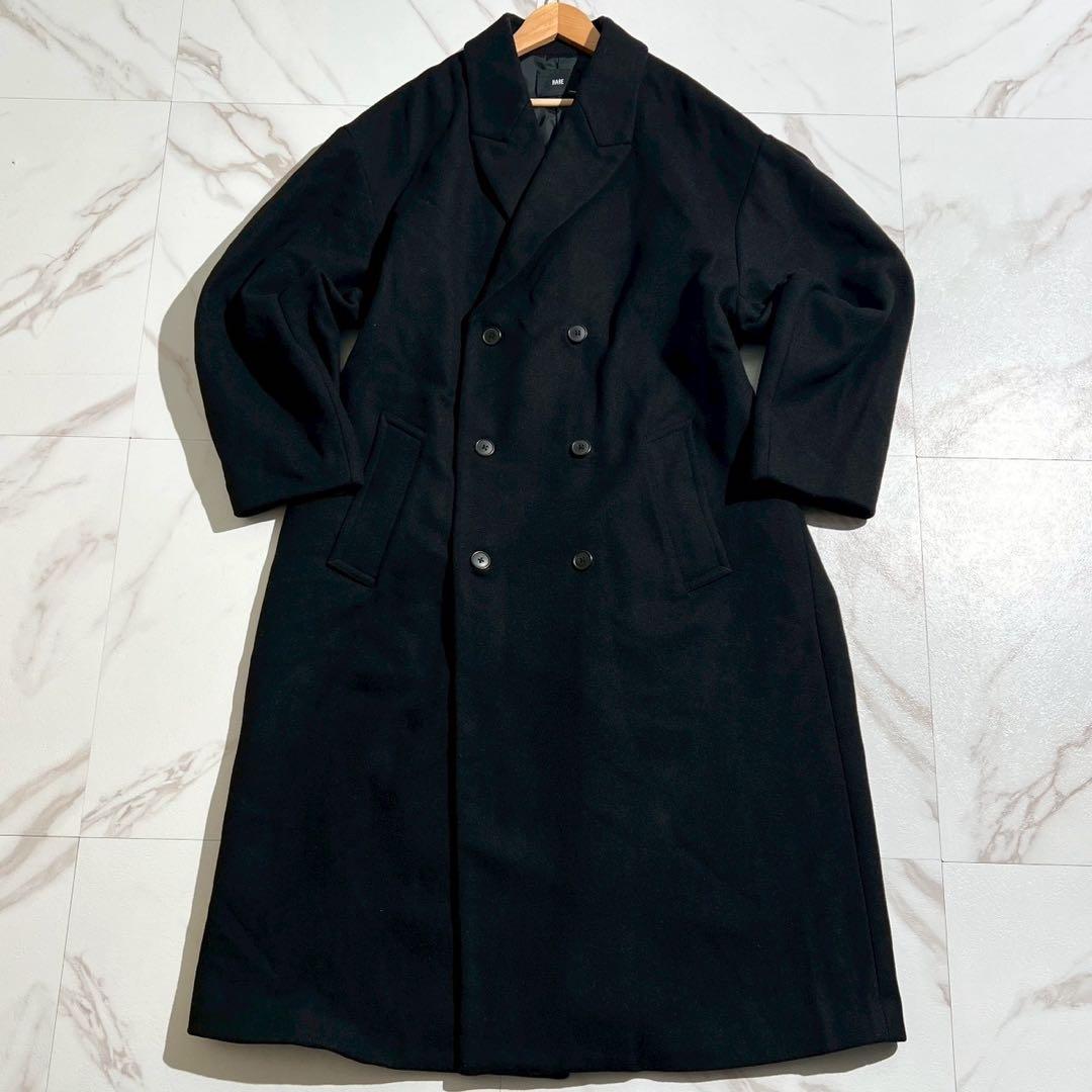 【極美品】ハレ オーバーサイズダブルブレストチェスターコート Lサイズ マキシ丈