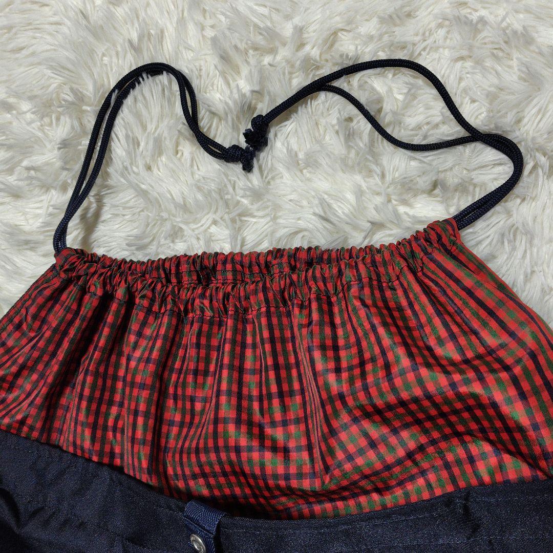 ファミリア　familiar　マザーズバッグ　赤チェック