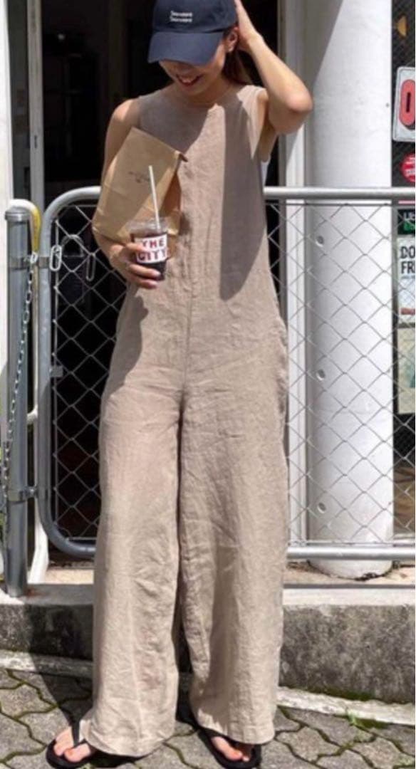 レッドチョップワークス リネンバックリボンサロペット CANALJEAN