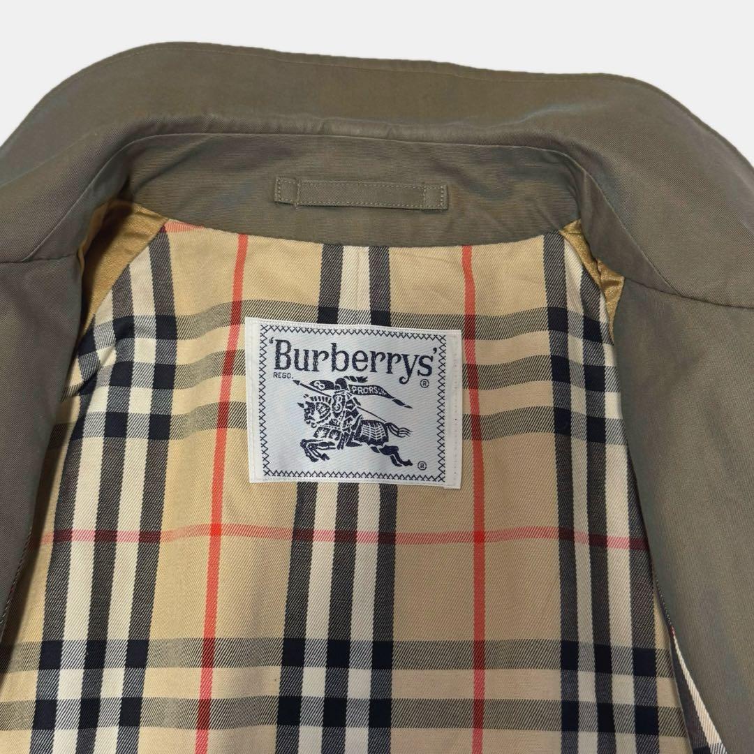 美品 バーバリー プローサム コート ノバチェック ベルト シングル トレンチ