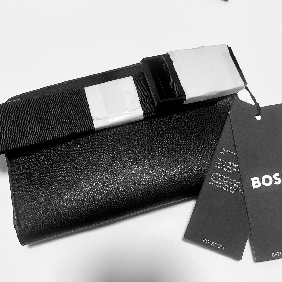 BOSS ストラクチャード クロスボディバッグ ロゴディテール 最終値下げ