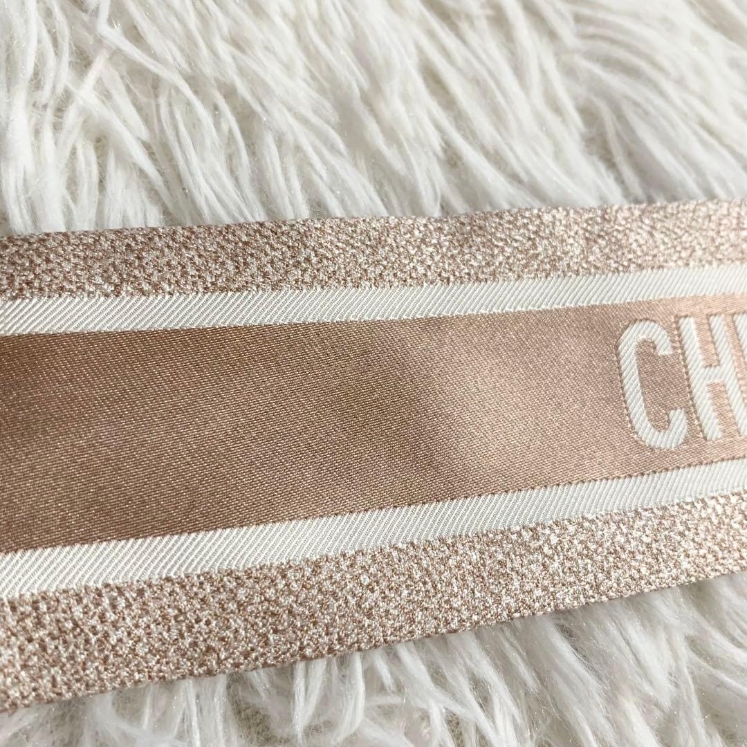 箱付き　クリスチャンディオール　ミッツァ　リボンスカーフ　トロッター　オブリーク