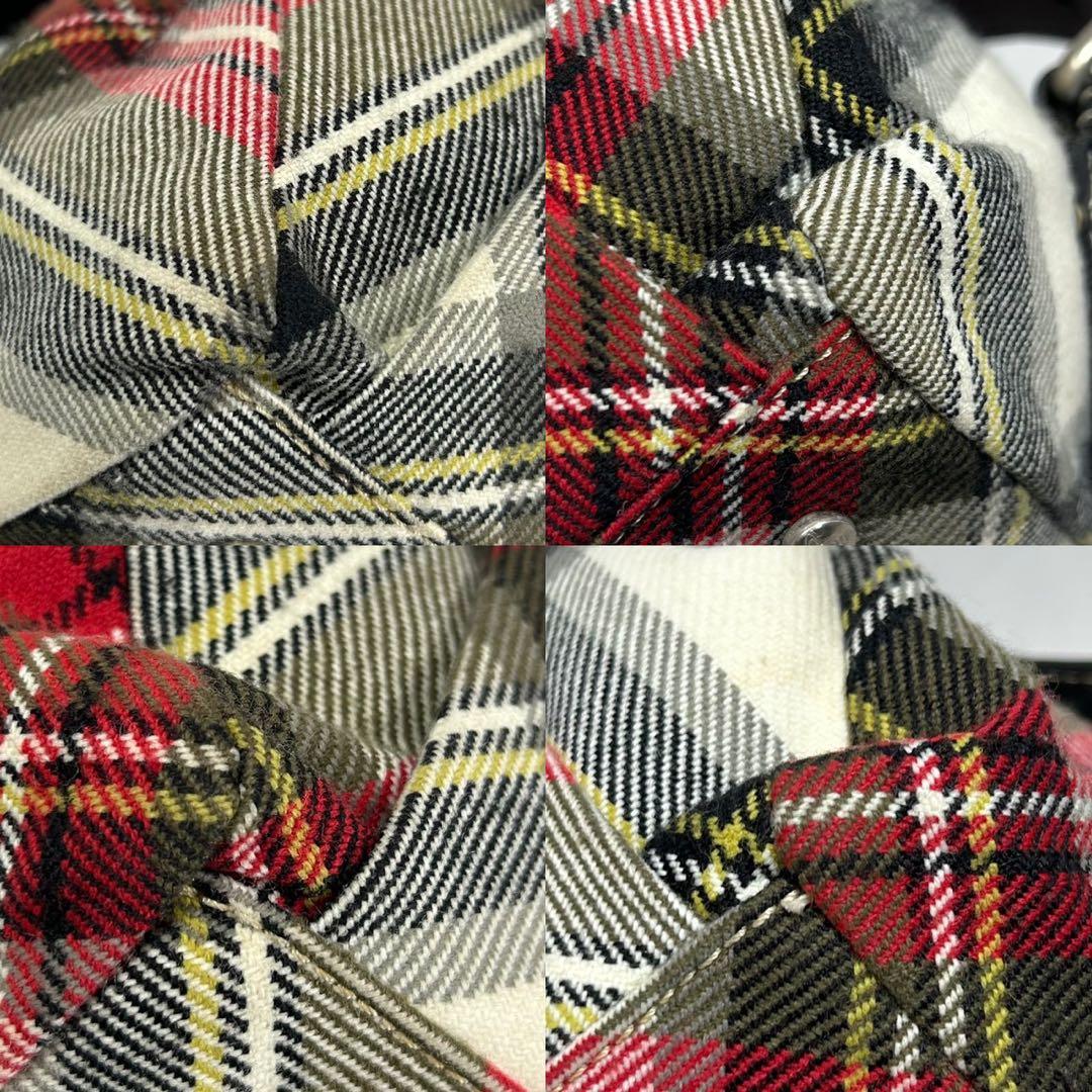 【美品】ヴィヴィアンウエストウッド ダービー ボストンバッグ チェック オーブ