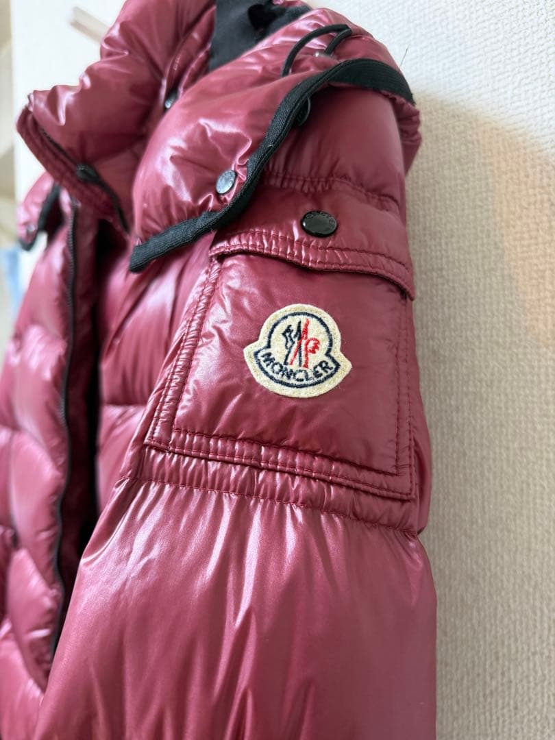 MONCLER ダウンジャケットバーガンディ