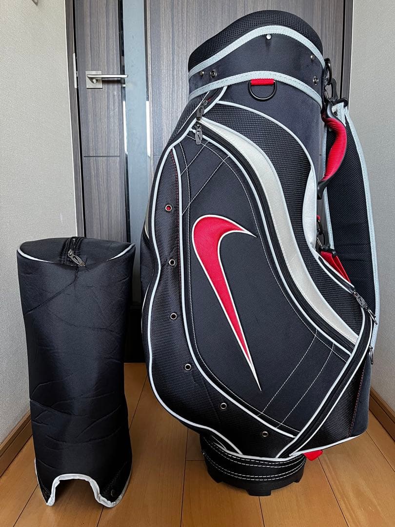 美品完売品　希少ナイキゴルフ　スポーツ　アクティブカートキャディバッグ 黒×赤