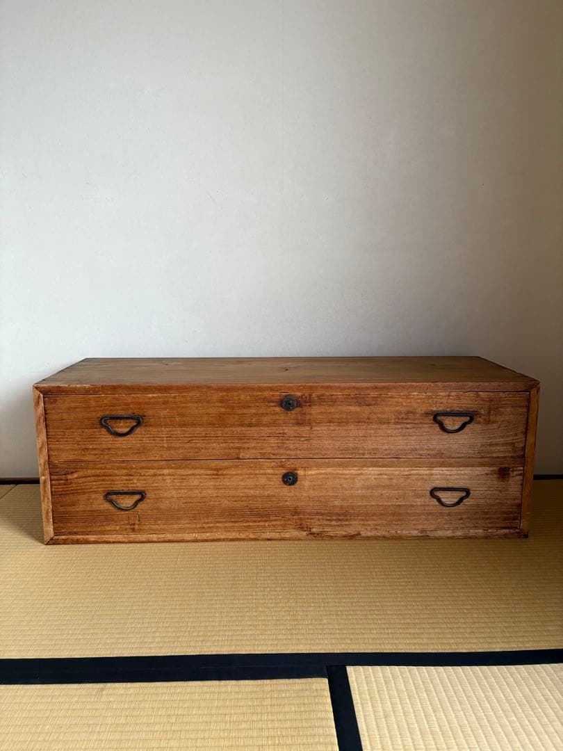 木製タンス●２段●テレビ台にも