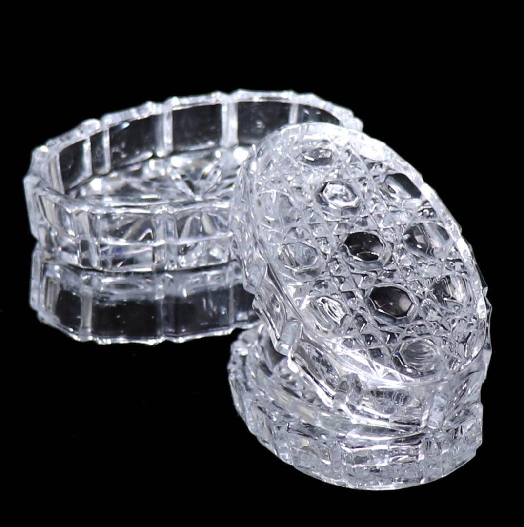 オールド・バカラ 珍品 蓋物 ディアマン ピエーリー 小物入れ ボンボニエール