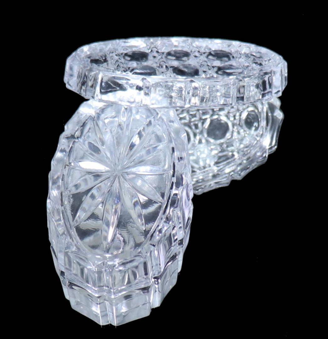 オールド・バカラ 珍品 蓋物 ディアマン ピエーリー 小物入れ ボンボニエール