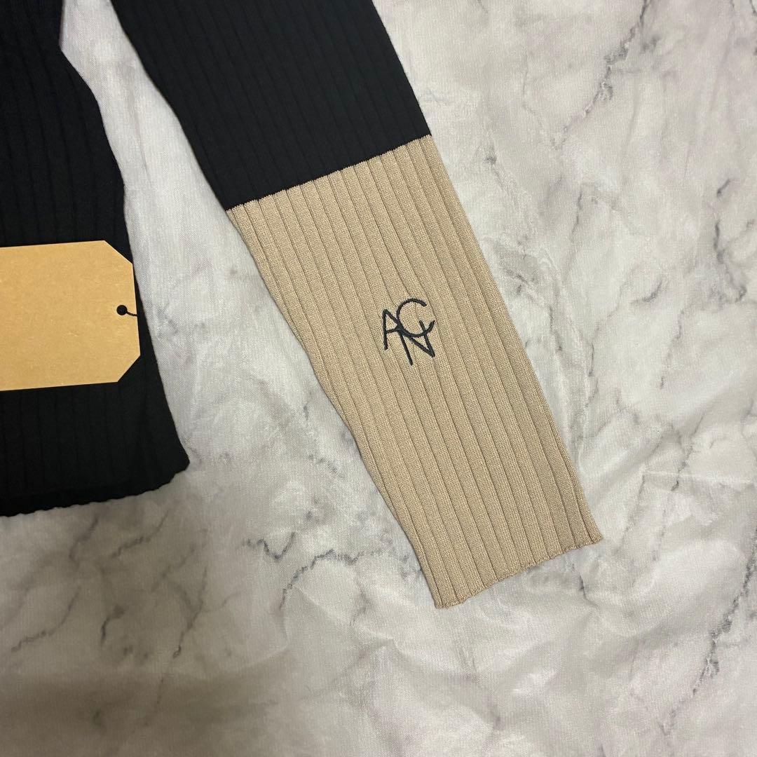 ANIECA 現行 Bicolor Rib Knit/バイカラー リブ ニット