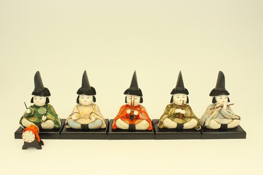 雛司 光陽 豆雛 木目込人形 揃い(A982)