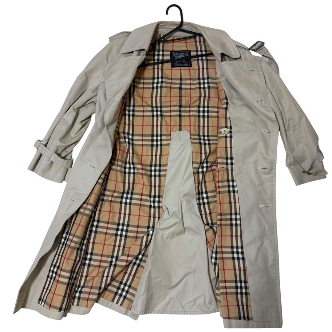Burberry's ベージュ トレンチコート ダブルブレスト大きいノバチェック