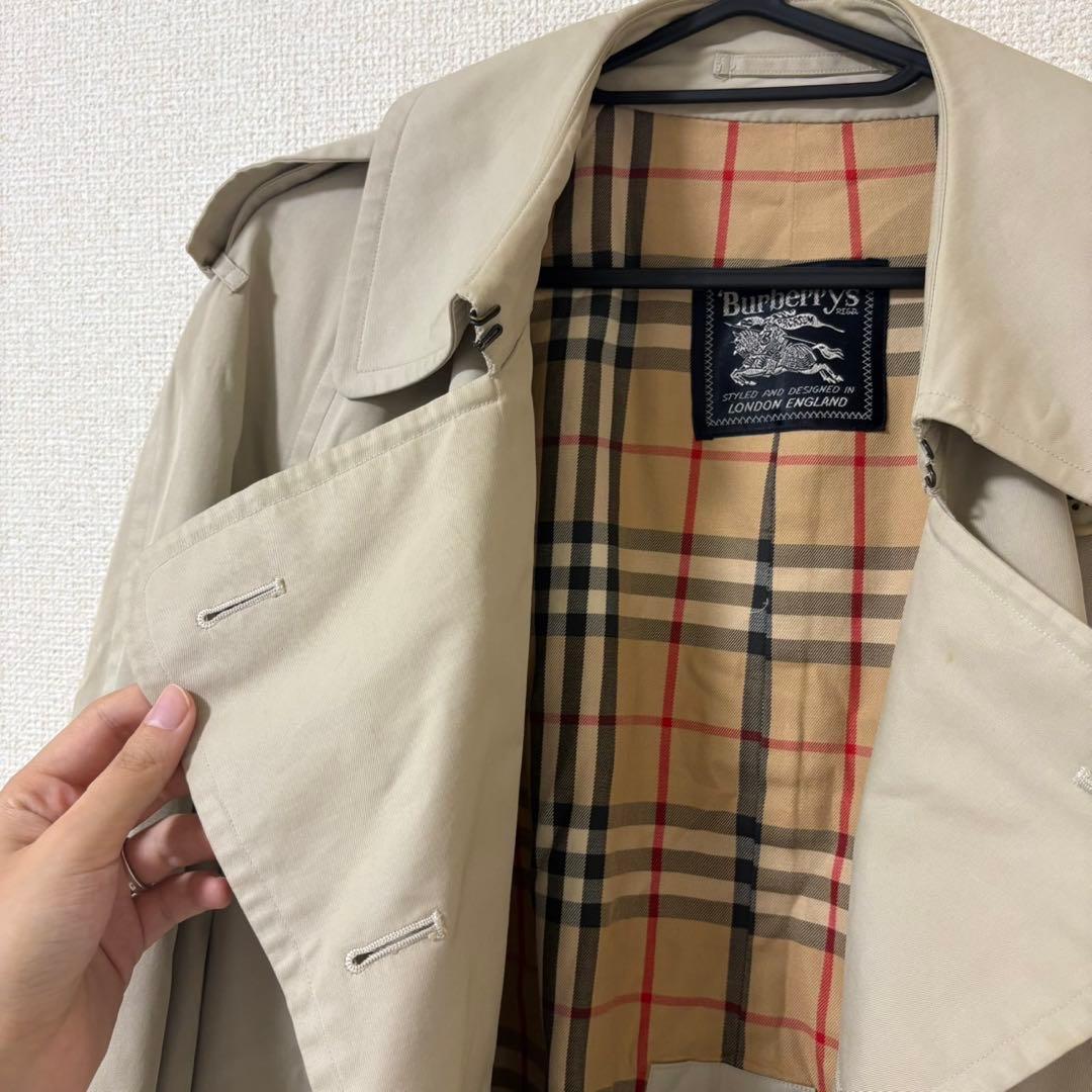 Burberry's ベージュ トレンチコート ダブルブレスト大きいノバチェック