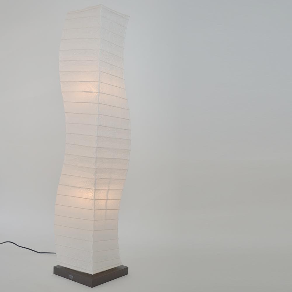 美濃和紙 和風 モダン照明 スタンド型フロアライト 揉み紙白 ねじり