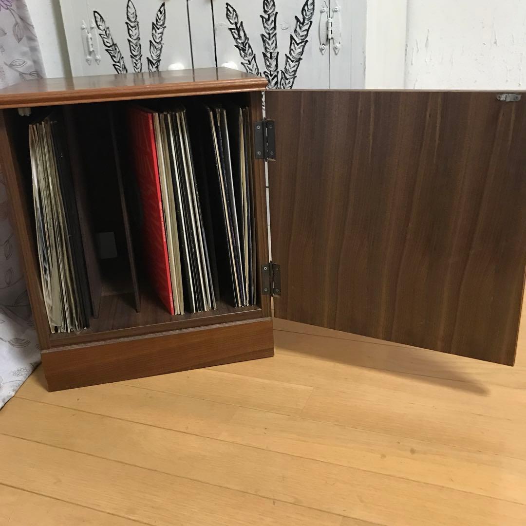 レコード収納　木製　ビンテージ　時代物