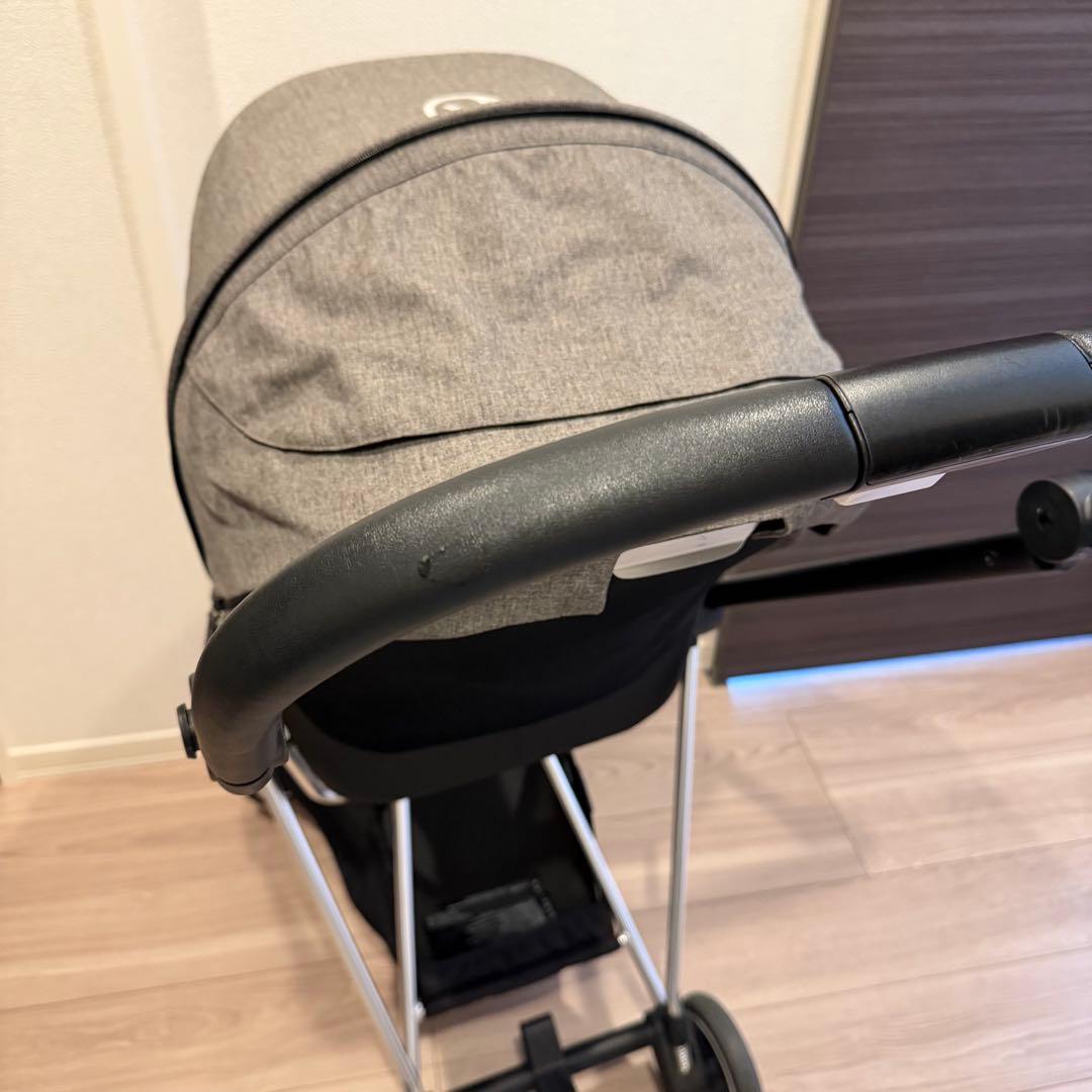 【美品】サイベックス ミオス ベビーカー　グレー　 (新品虫よけカバー付き)