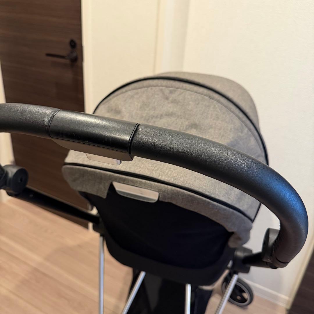 【美品】サイベックス ミオス ベビーカー　グレー　 (新品虫よけカバー付き)